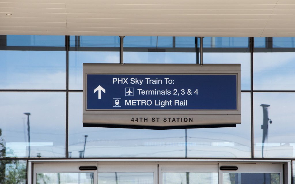 PHX Sky Train Stations - Century Sign Builders