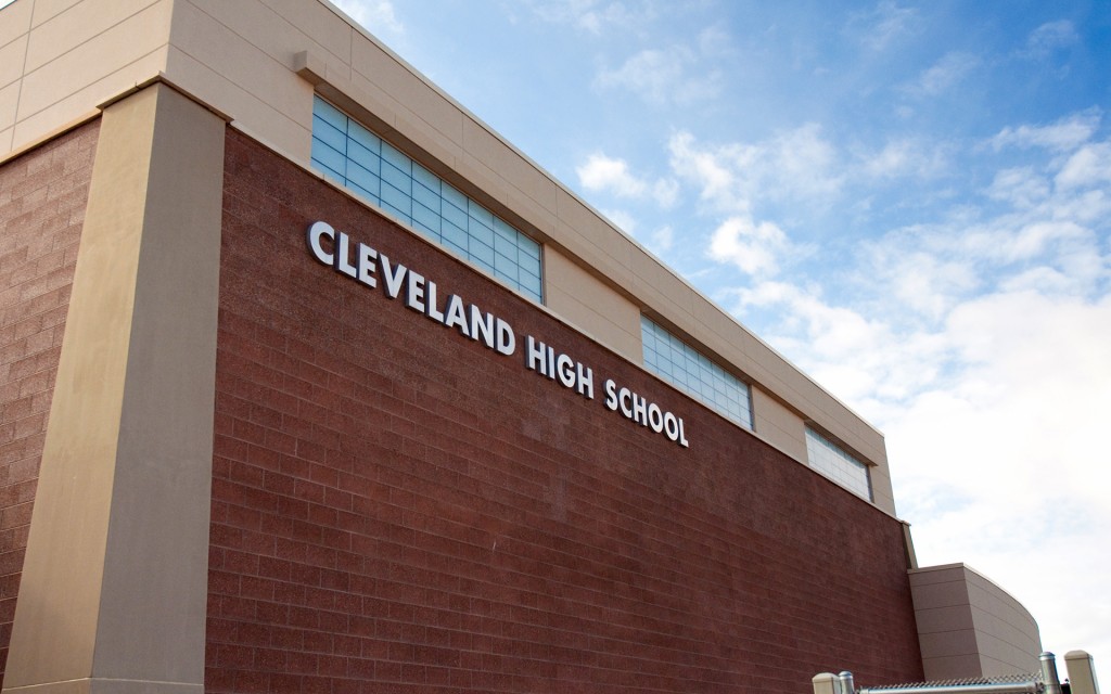 V Sue Cleveland High School Century Sign Builders